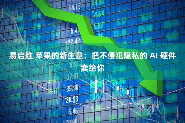 易启胜 苹果的新生意:把不侵犯隐私的 AI 硬件卖给你